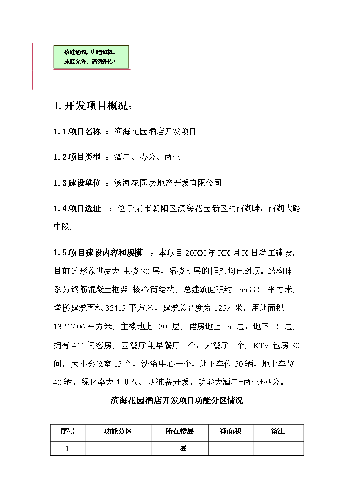 （終稿）濱海五星級酒店開發新增項目評估分析報告.doc（最終版）